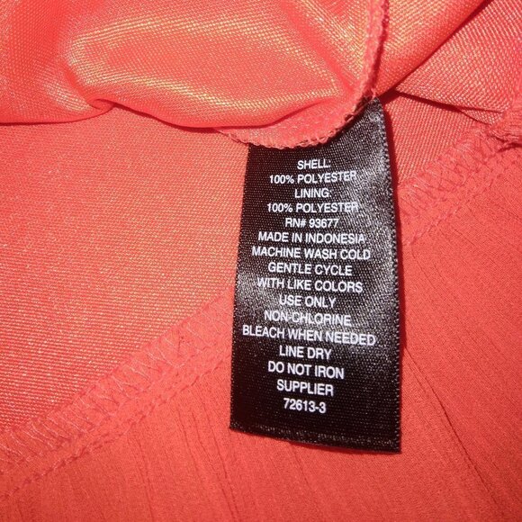 NEW Worthington Fiery Red Bohemian Style Tank Dress Size 4 - Picture 9 of 9